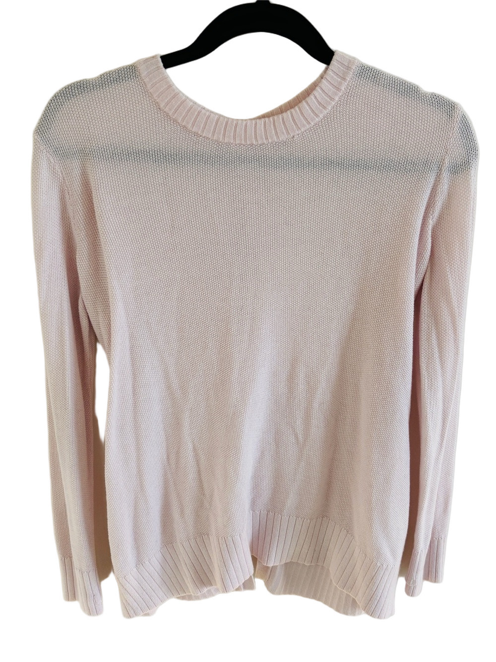 Lululemon Pink Glow Cashlu Sweater Size 8 Relaxed Fit Cashmere Blend - Picture 5 of 12